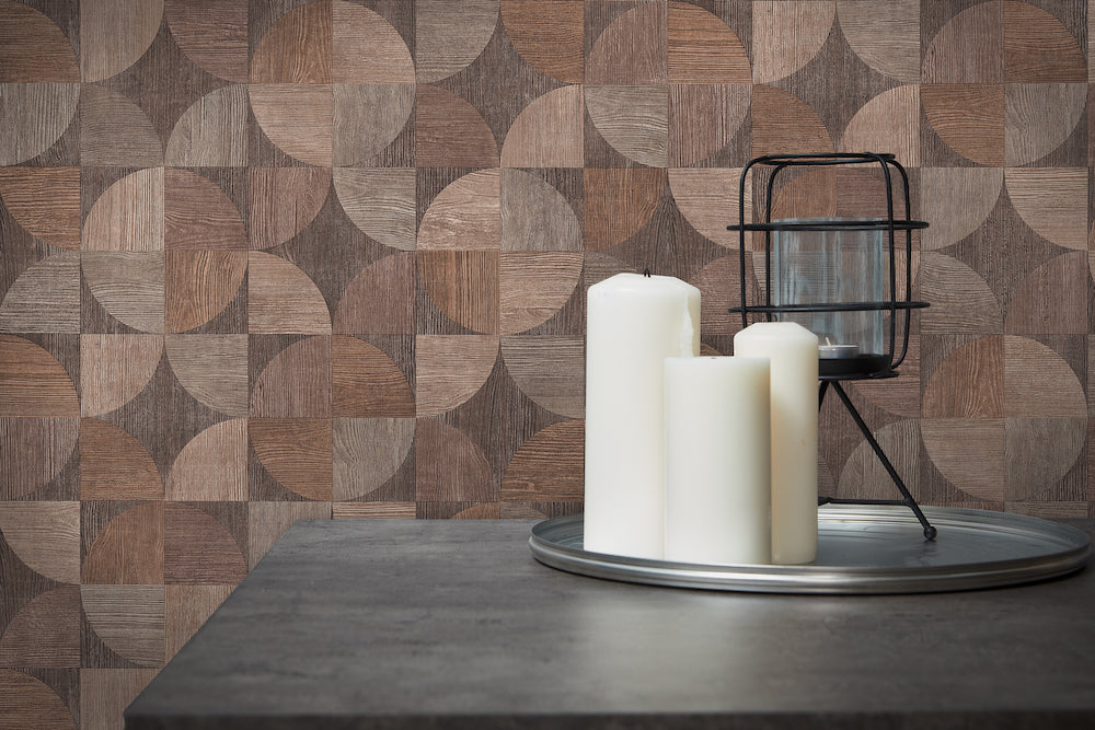 Metropolitan Stories - Scandi Geo Timber geometric wallpaper AS Creation    