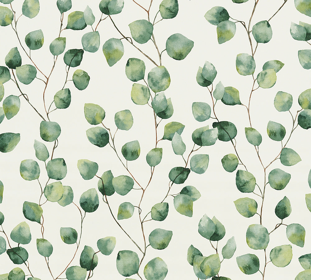 Greenery - Watercolor Vines botanical wallpaper AS Creation Roll Green  370441