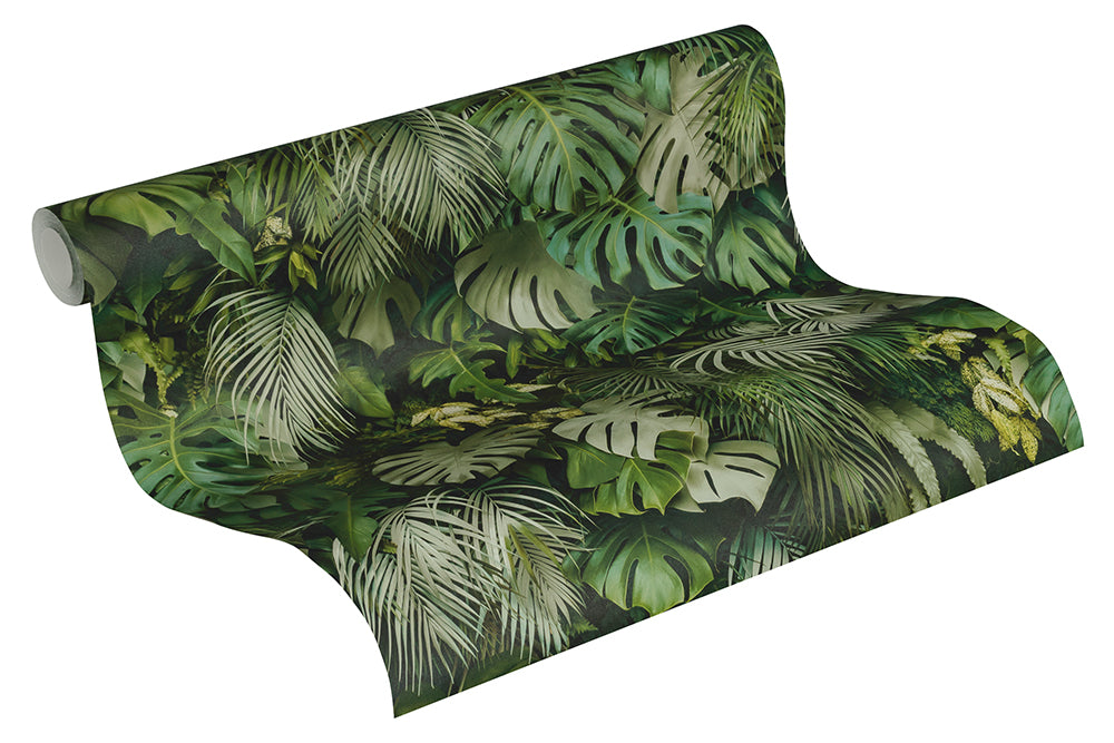 Greenery - Vibrant Palms botanical wallpaper AS Creation    