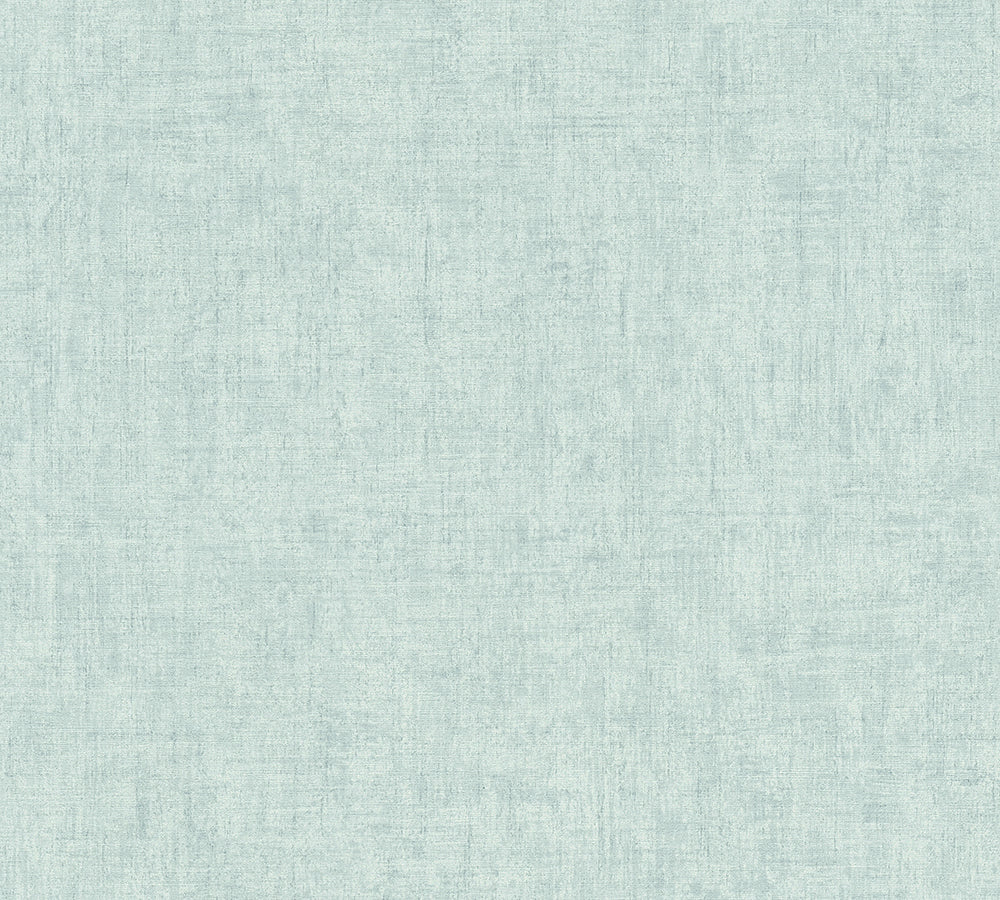 Greenery - Lovely Linen Look plain wallpaper AS Creation Roll Blue  373345
