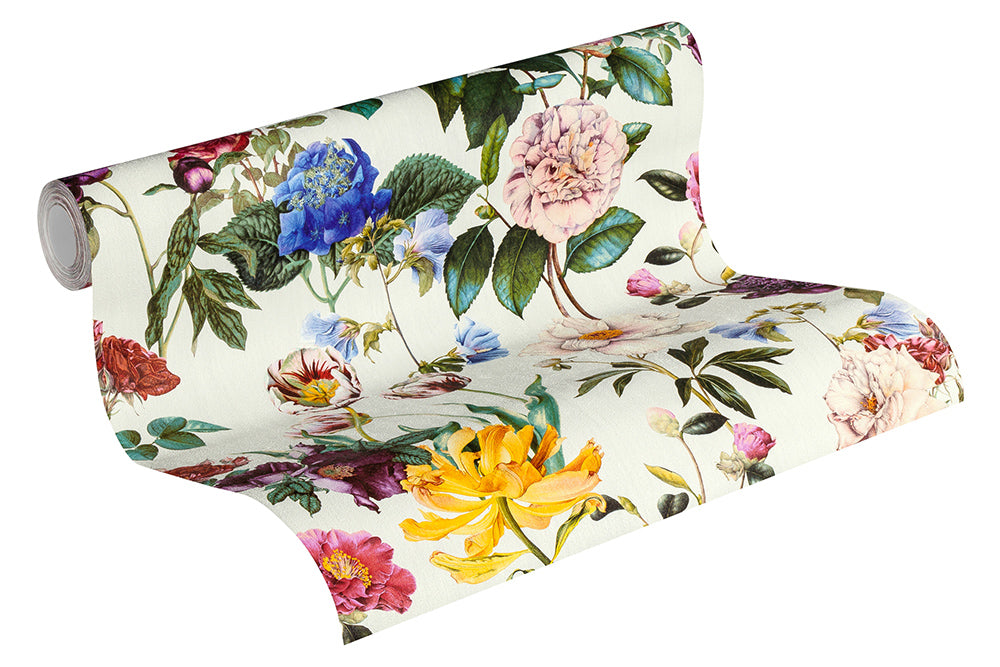 Trendwall - Glowing Flowers botanical wallpaper AS Creation