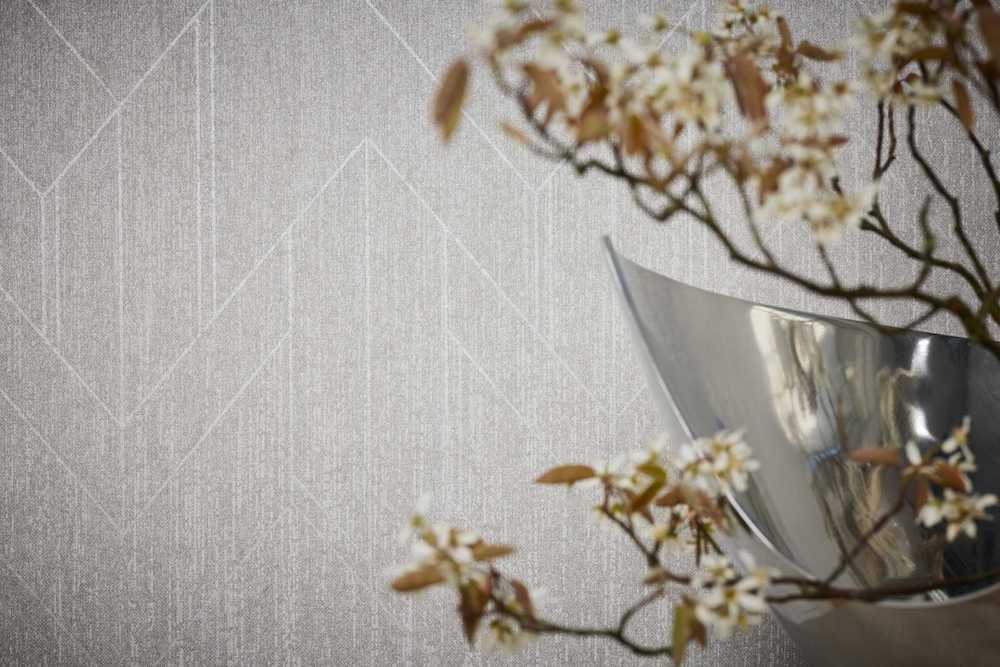 Villa - Glossy Lines geometric wallpaper AS Creation    