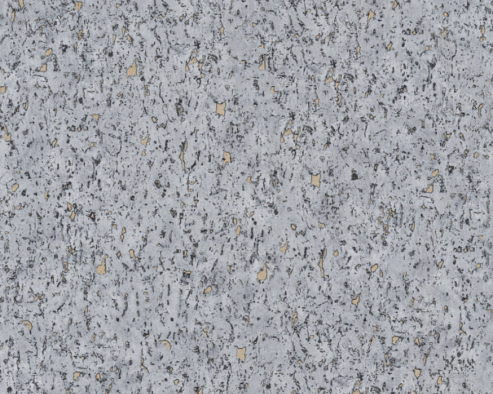 Neue Bude 2.0 - Metallic Cork bold wallpaper AS Creation Roll Grey  373896