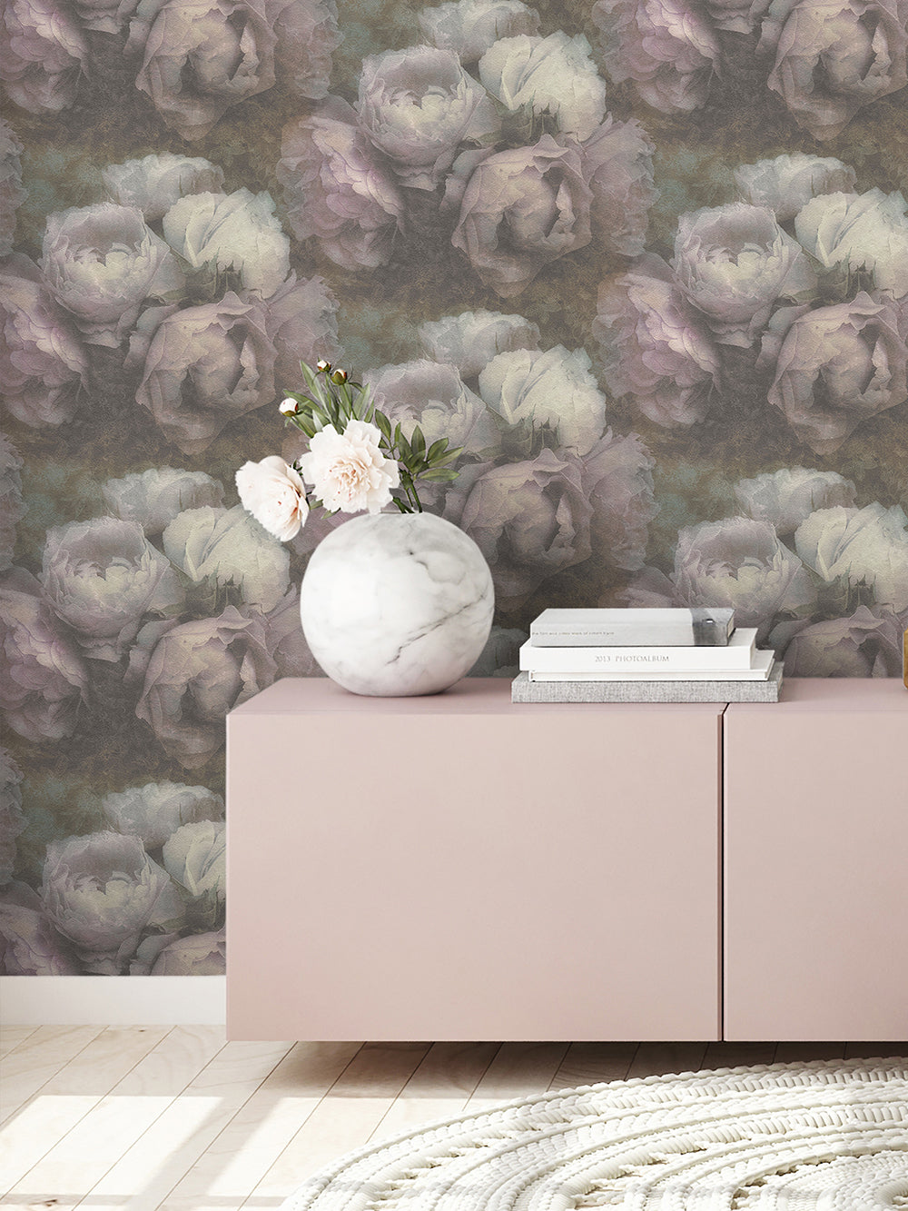 New Walls - Passionate Peonies botanical wallpaper AS Creation    