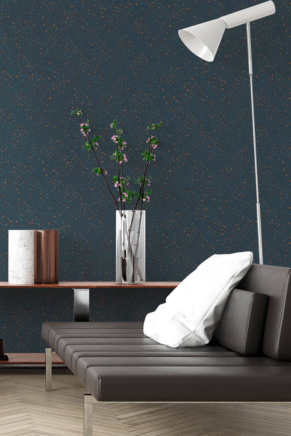 New Walls - Terrazzo  Tile industrial wallpaper AS Creation    