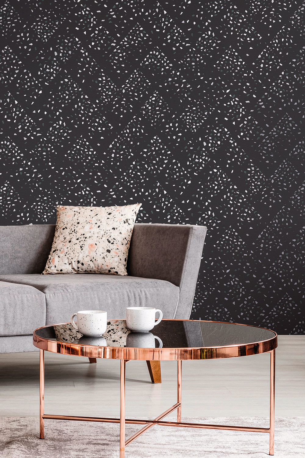 New Walls - Terrazzo  Tile industrial wallpaper AS Creation    