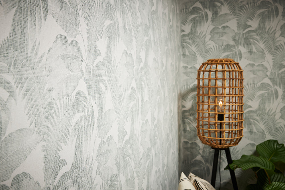 New Walls - Tropical Linen botanical wallpaper AS Creation    