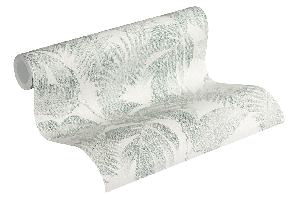 New Walls - Tropical Linen botanical wallpaper AS Creation    