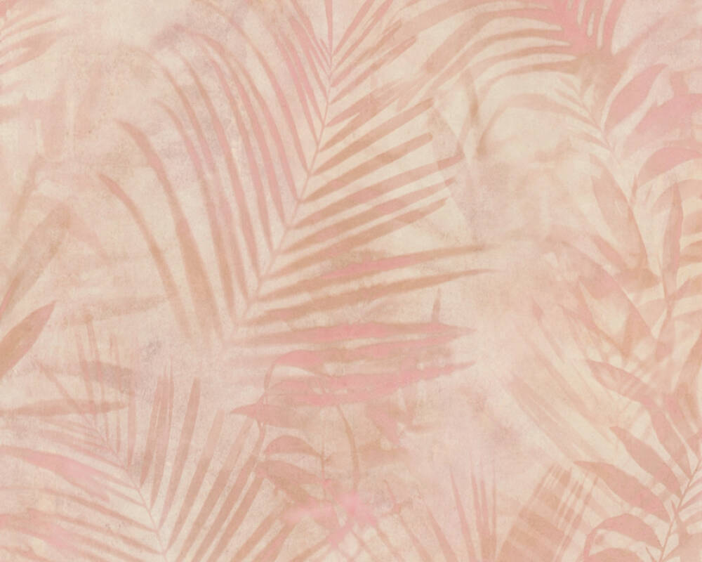 Neue Bude 2.0 - Shadows of the Jungle botanical wallpaper AS Creation Roll Pink  374114
