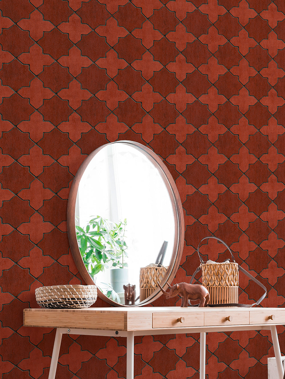 New Walls - Moroccan Tiles industrial wallpaper AS Creation    