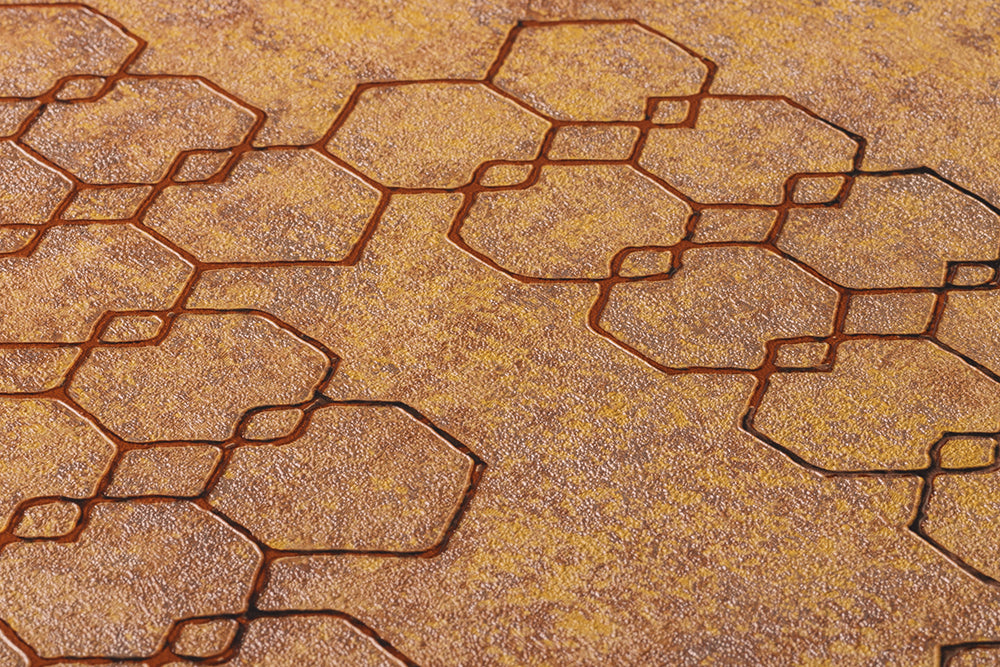 New Walls - Gilded Geometric geometric wallpaper AS Creation    