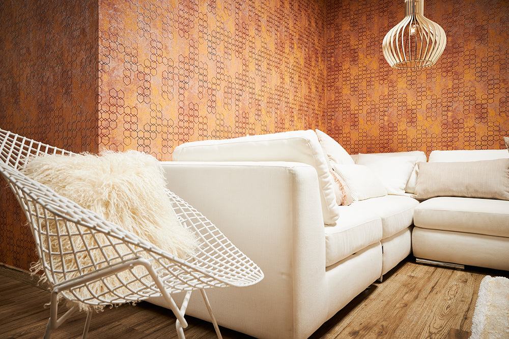New Walls - Gilded Geometric geometric wallpaper AS Creation    