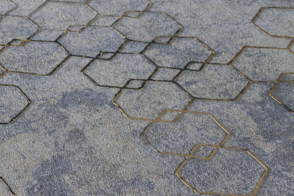 New Walls - Gilded Geometric geometric wallpaper AS Creation    