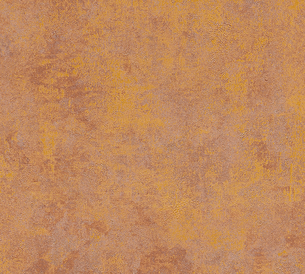 New Walls - Contempo Concrete plain wallpaper AS Creation Roll Orange  374253