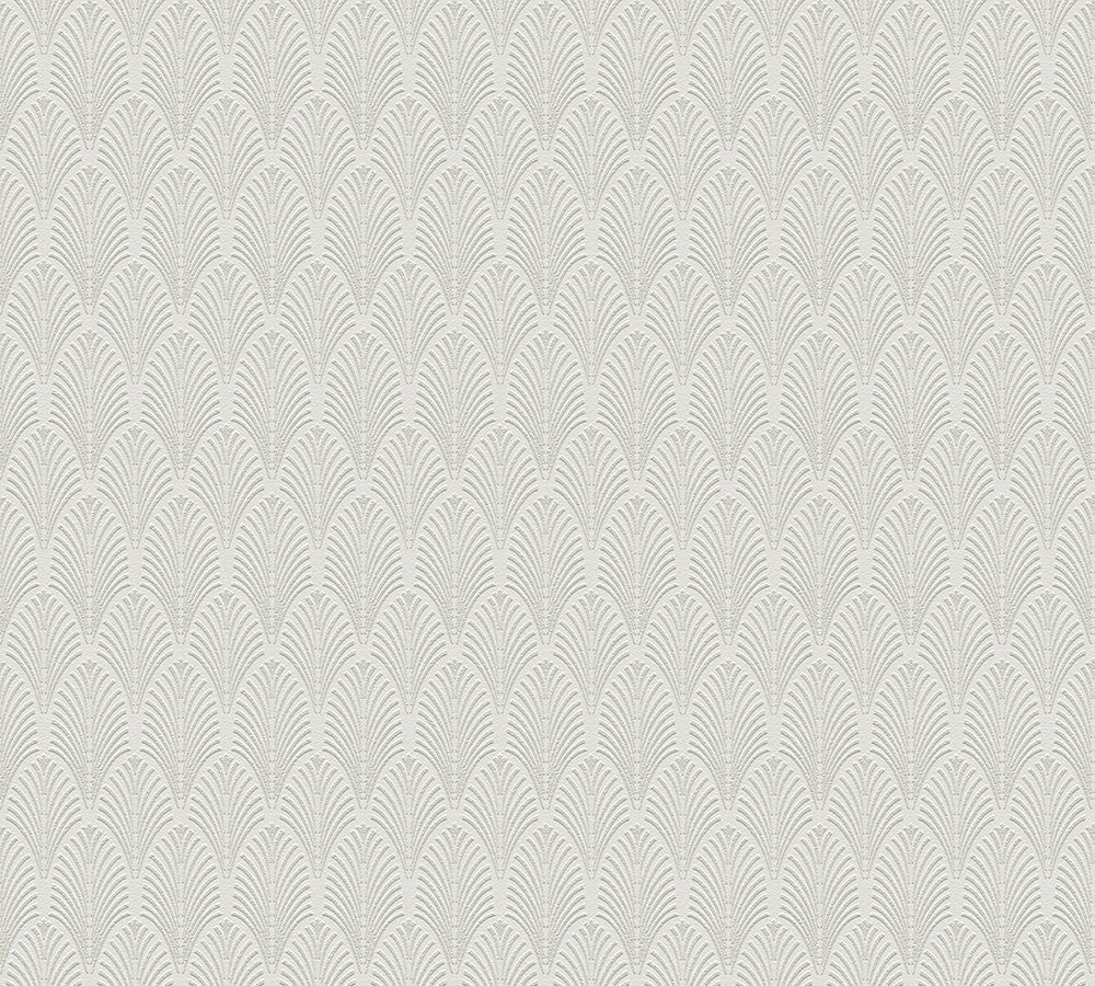 Pop Style - Deco Deluxe art deco wallpaper AS Creation Roll Silver  374841