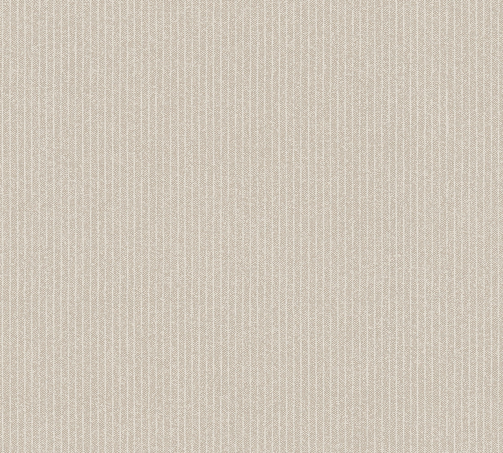 New Elegance - Perfect Pinstripe damask wallpaper AS Creation Roll Beige  375502