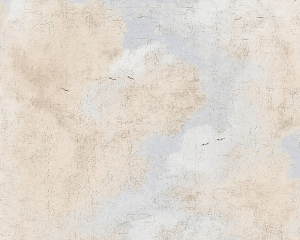 History of Art - Cumulus Clouds botanical wallpaper AS Creation Roll Beige  376492