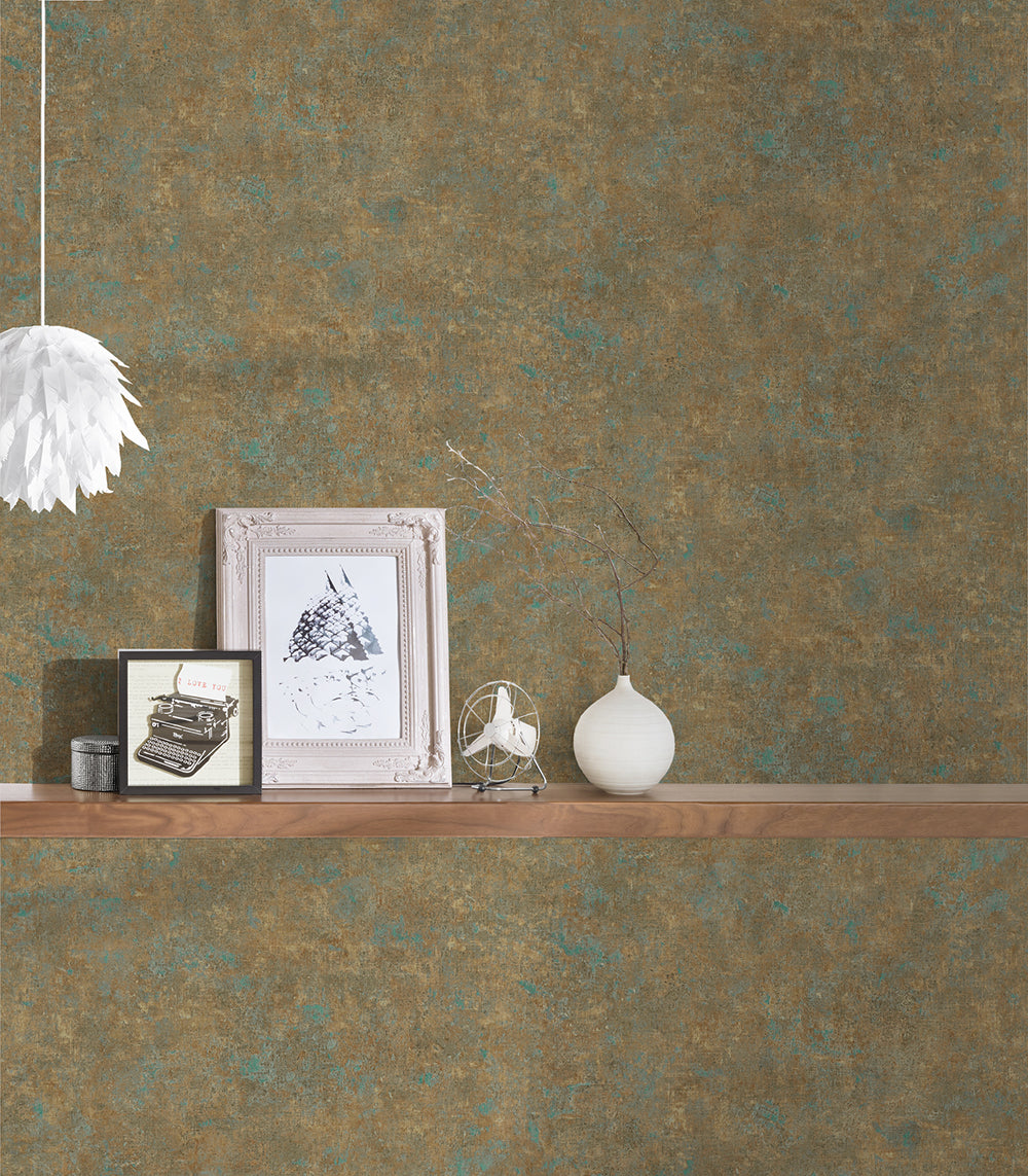 History of Art - Distressed Plaster plain wallpaper AS Creation    