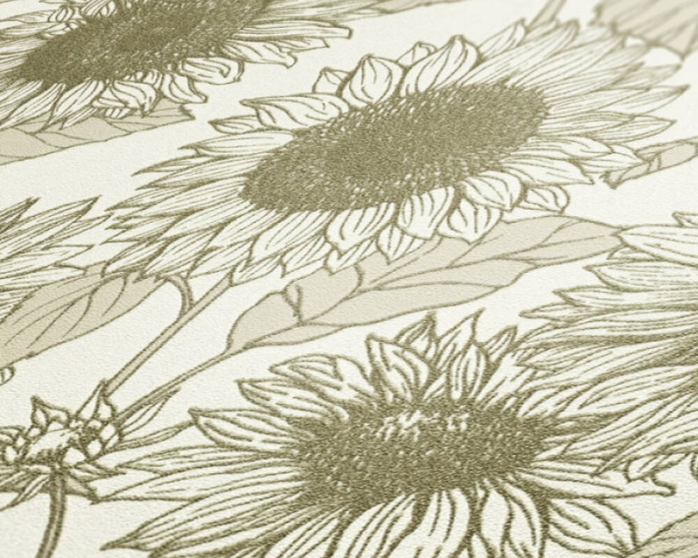 New life - Summer Sunflowers botanical wallpaper AS Creation    