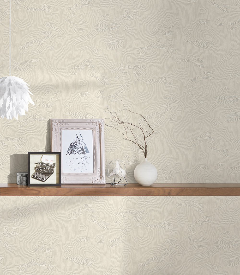 Attractive - Shiny Organic Waves damask wallpaper AS Creation    