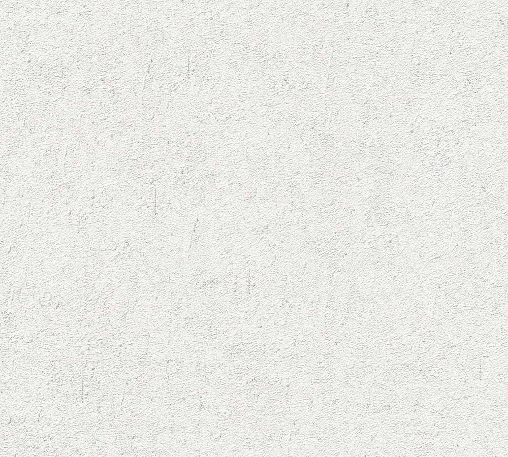 Attractive - Rough Plaster plain wallpaper AS Creation Sample White  377642-S