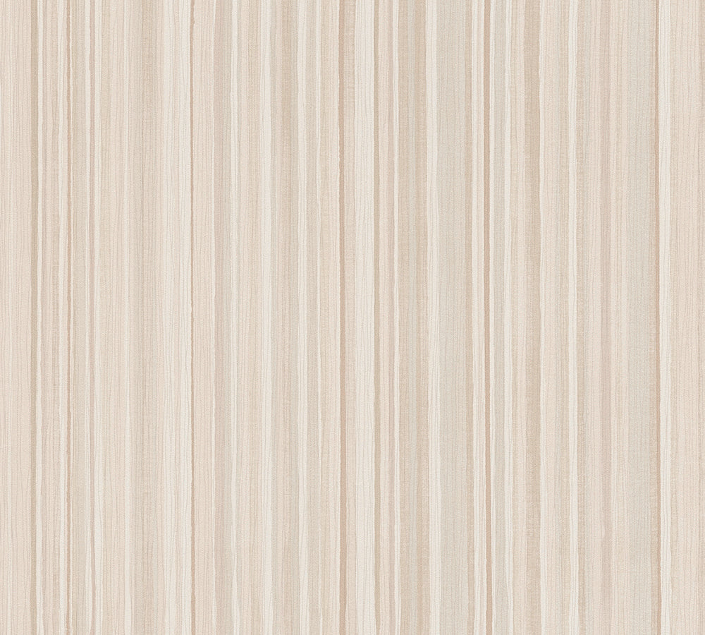 Attractive - Graded Narrow Stripe stripe wallpaper AS Creation Sample Beige  378173-S