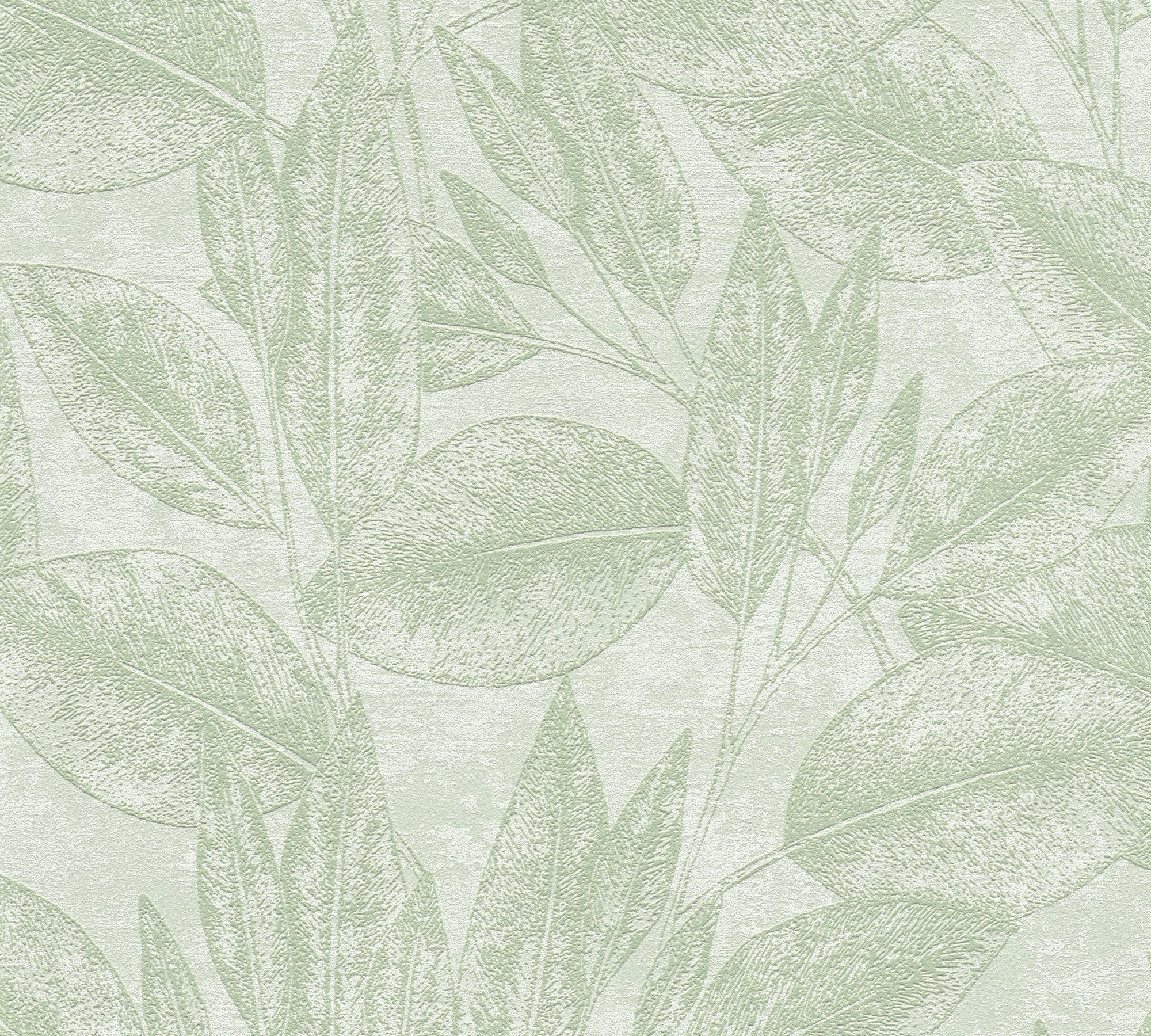 Attractive - Fallen Leaves botanical wallpaper AS Creation Roll Green  378363