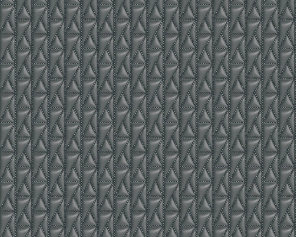 Karl Lagerfeld - Kuilted designer wallpaper AS Creation Roll Dark Grey  378444