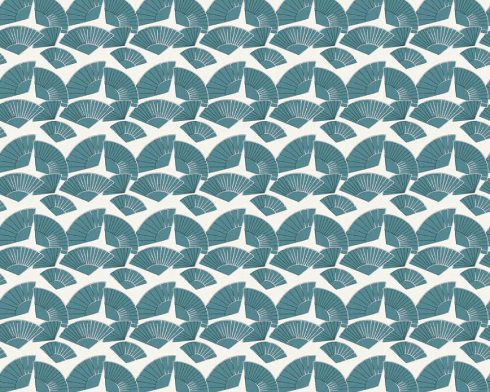 Karl Lagerfeld - Fans designer wallpaper AS Creation Roll Green  378472