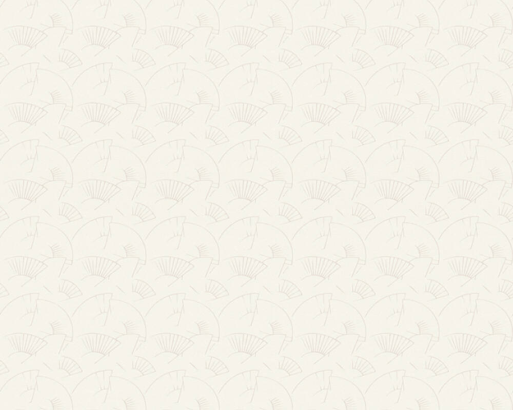 Karl Lagerfeld - Fans designer wallpaper AS Creation Roll Cream  378475