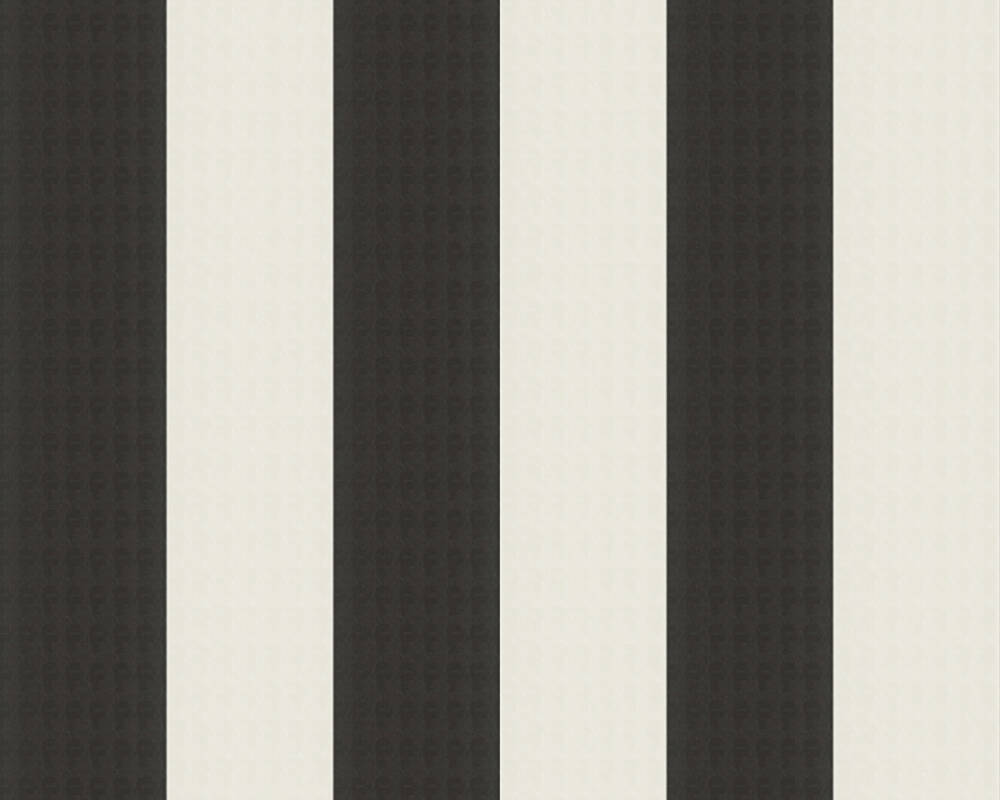 Karl Lagerfeld - Fashion Stripes designer wallpaper AS Creation Roll Black  378492