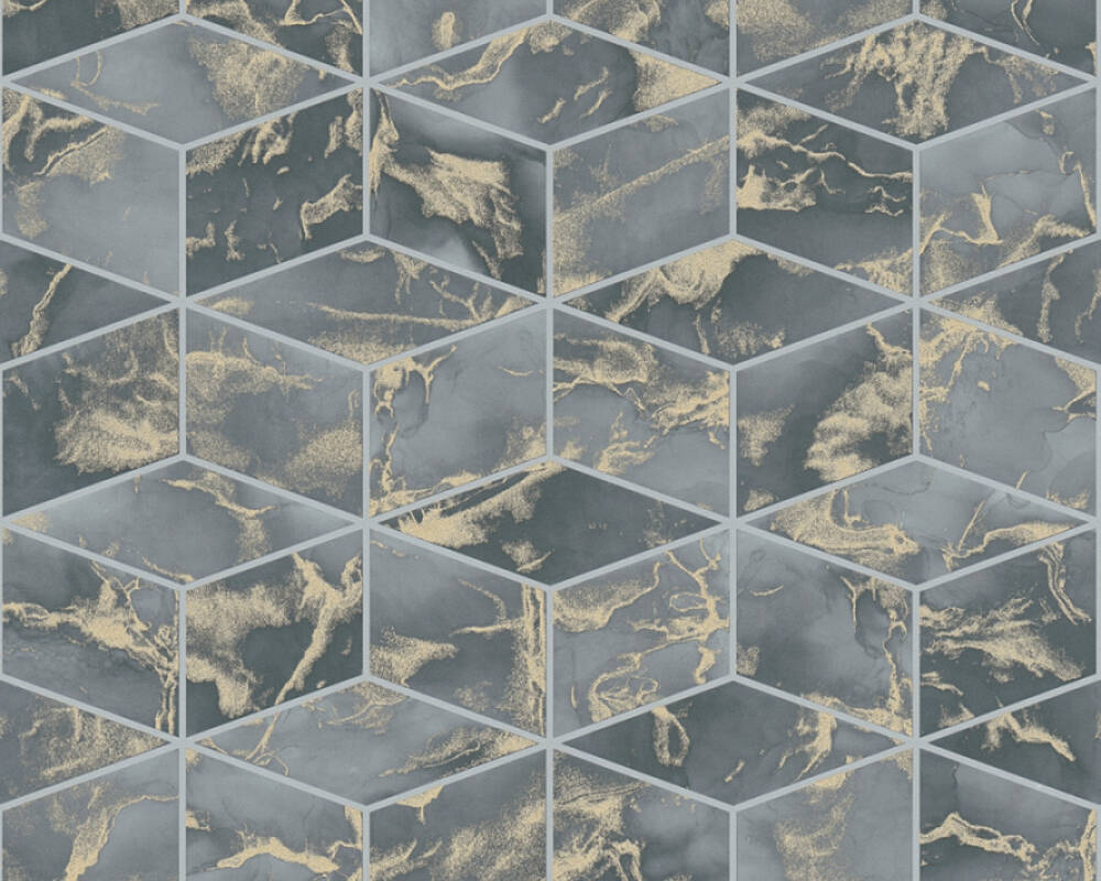 Metropolitan Stories 2 - Geo Marble industrial wallpaper AS Creation Roll Grey  378634