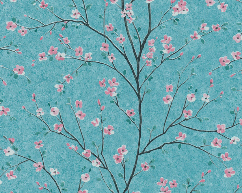 Metropolitan Stories 2 - Sakura in Bloom botanical wallpaper AS Creation Roll Blue  379123