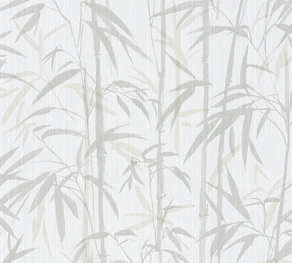 Michalsky 4 - Bold Bamboo botanical wallpaper AS Creation Sample Beige  379892-S