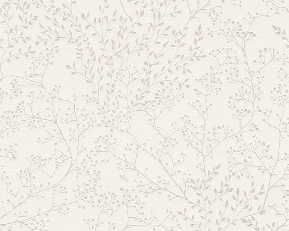 Trendwall 2 - Filigree Branches botanical wallpaper AS Creation Roll White  381001