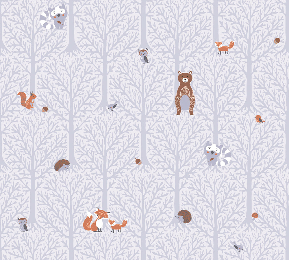 Little Love - Forest Mates kids wallpaper AS Creation Roll Grey  381191