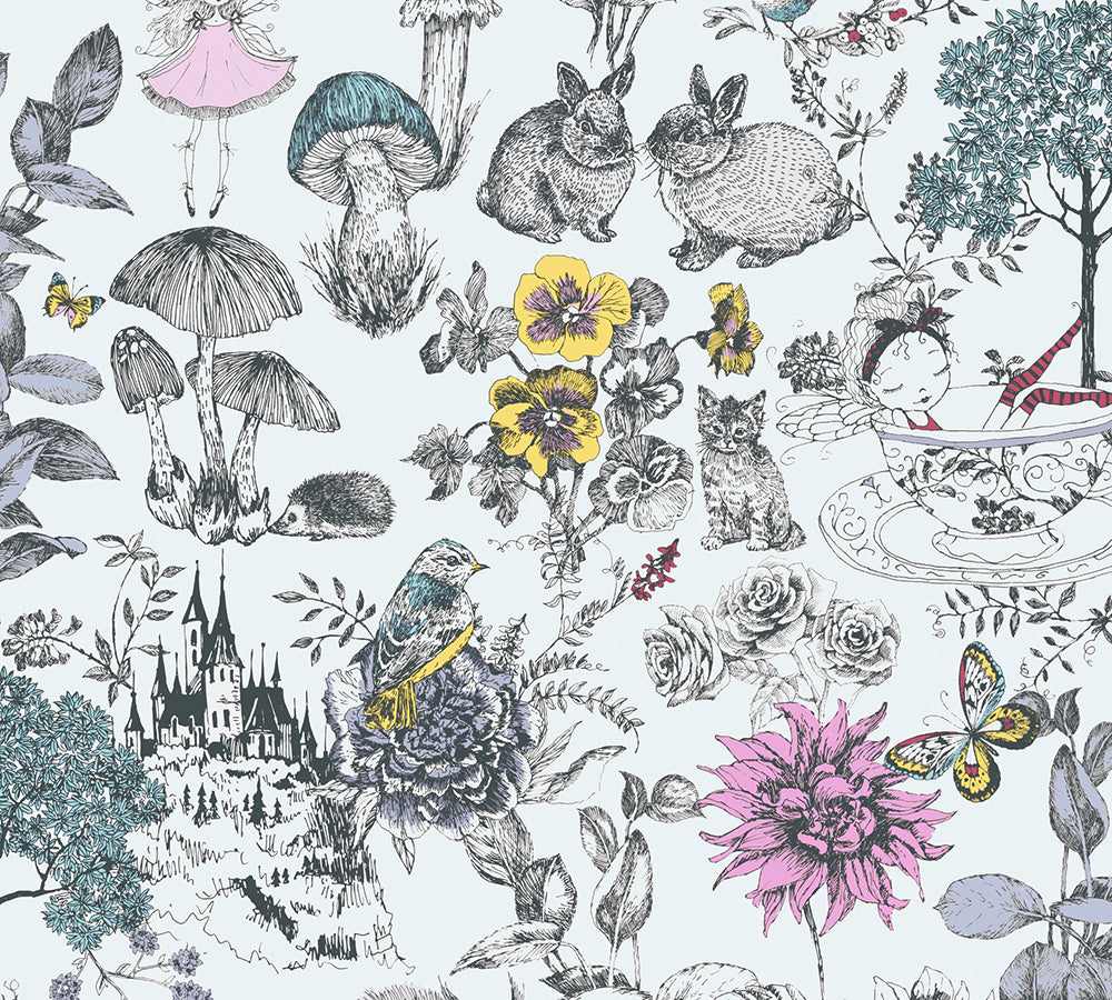 Little Love - Wonderland kids wallpaper AS Creation Roll Black  381201