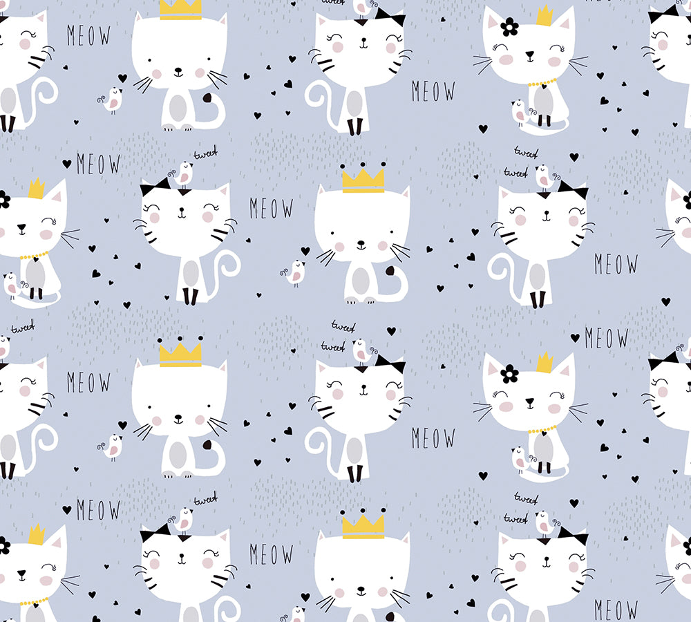 Little Love - Kittens kids wallpaper AS Creation Roll Grey  381311