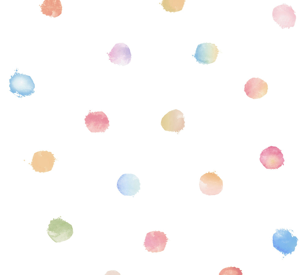 Little Love - Watercolour Dots kids wallpaper AS Creation Roll White  381471