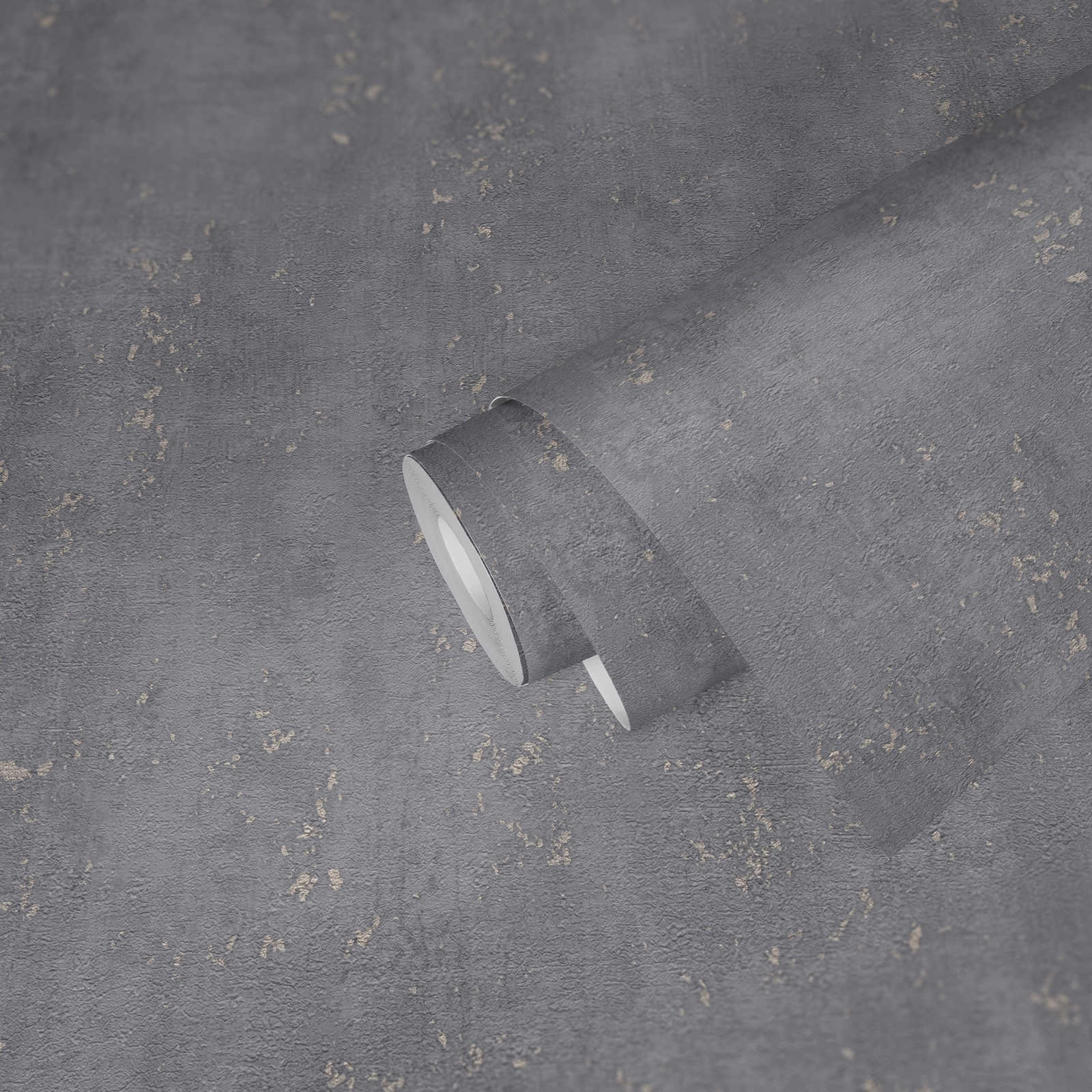 Titanium 3 - Weathered Concrete plain wallpaper AS Creation    
