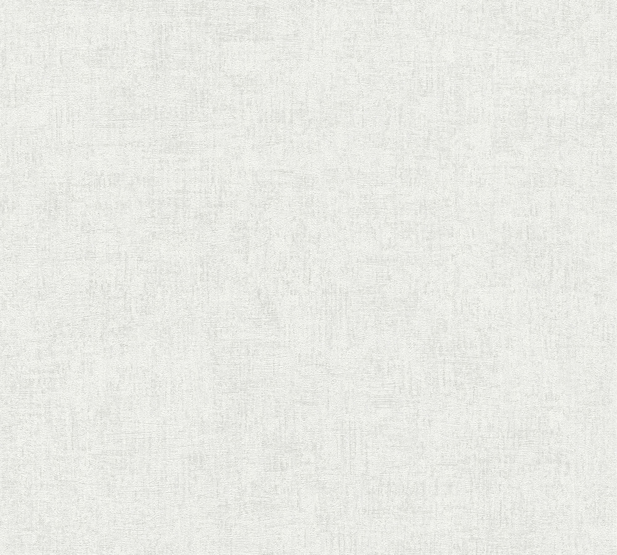 Titanium 3 - Lustrous Sheen Look plain wallpaper AS Creation Roll White  381973