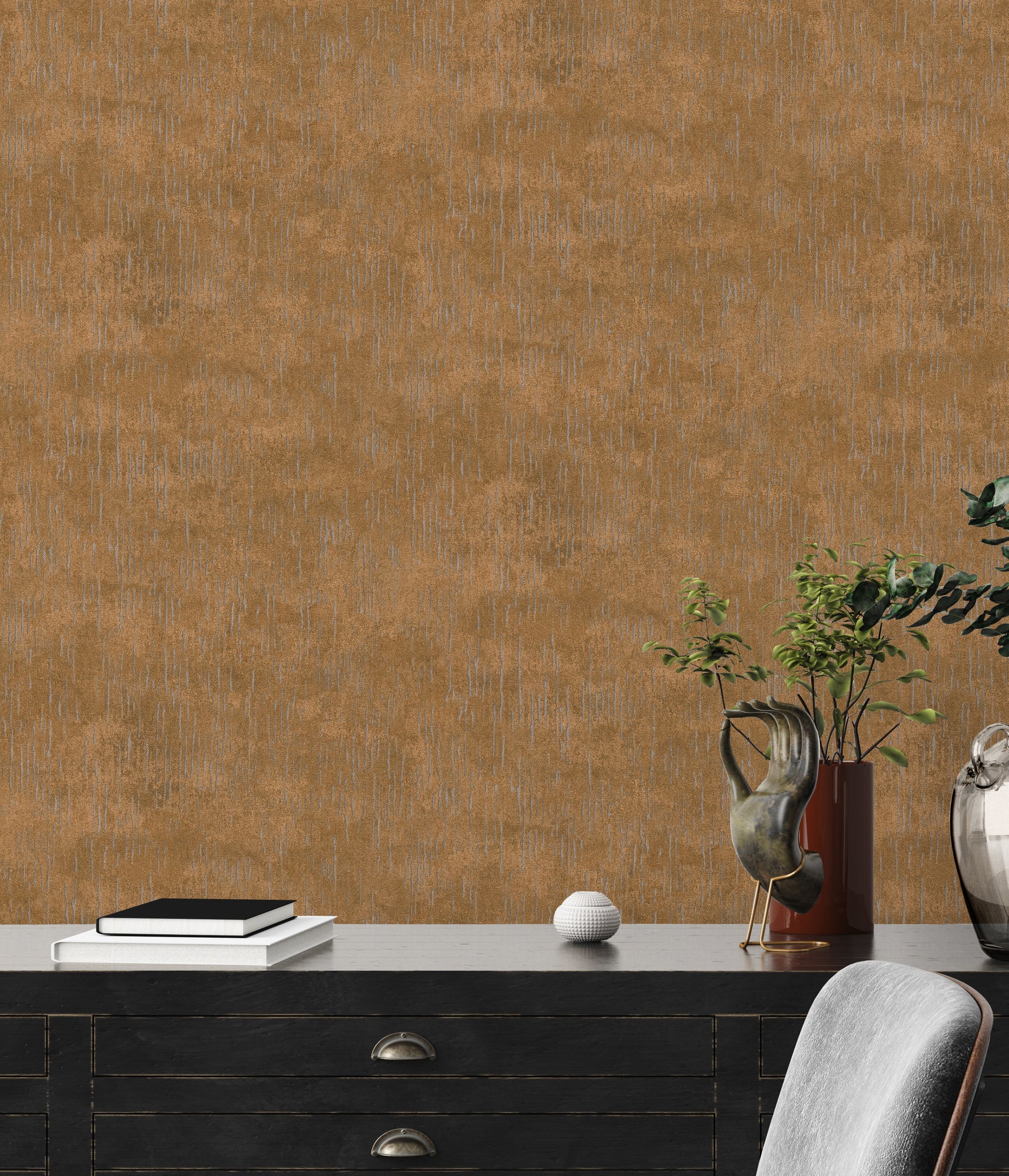 Titanium 3 - Metallic Concrete bold wallpaper AS Creation    