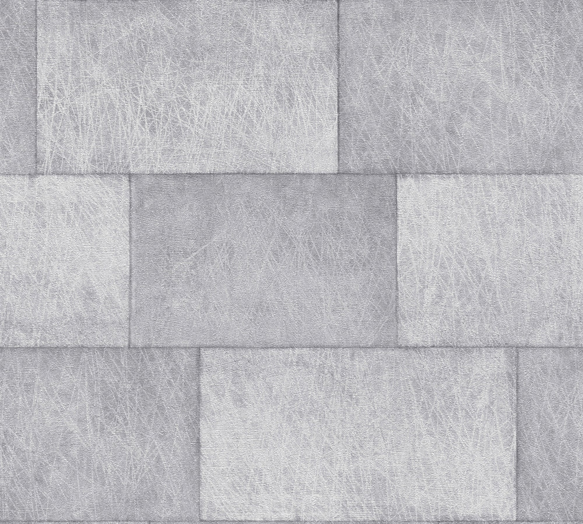 Titanium 3 - Tiles industrial wallpaper AS Creation Roll Grey  382011