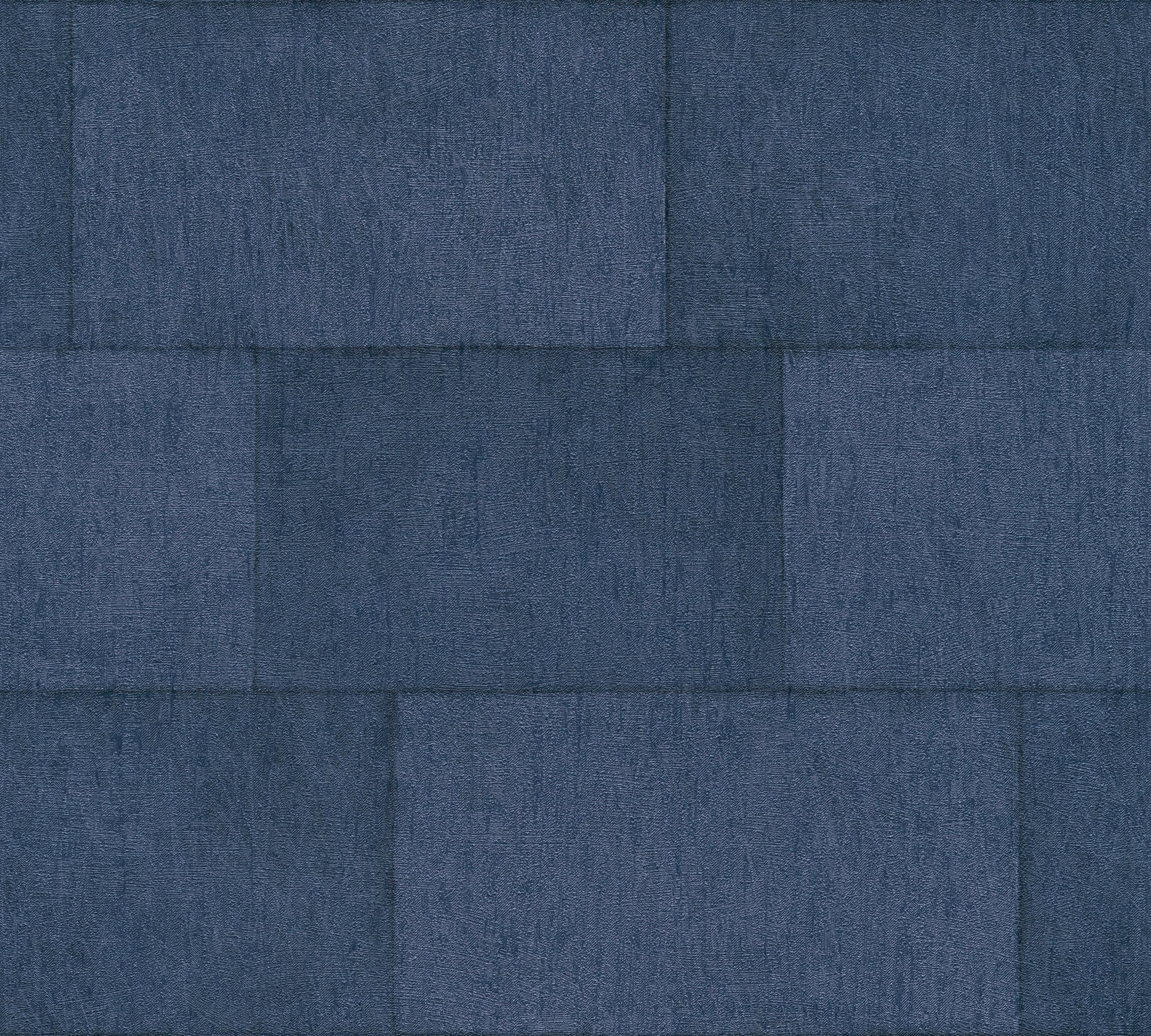 Titanium 3 - Tiles industrial wallpaper AS Creation Roll Blue  382015
