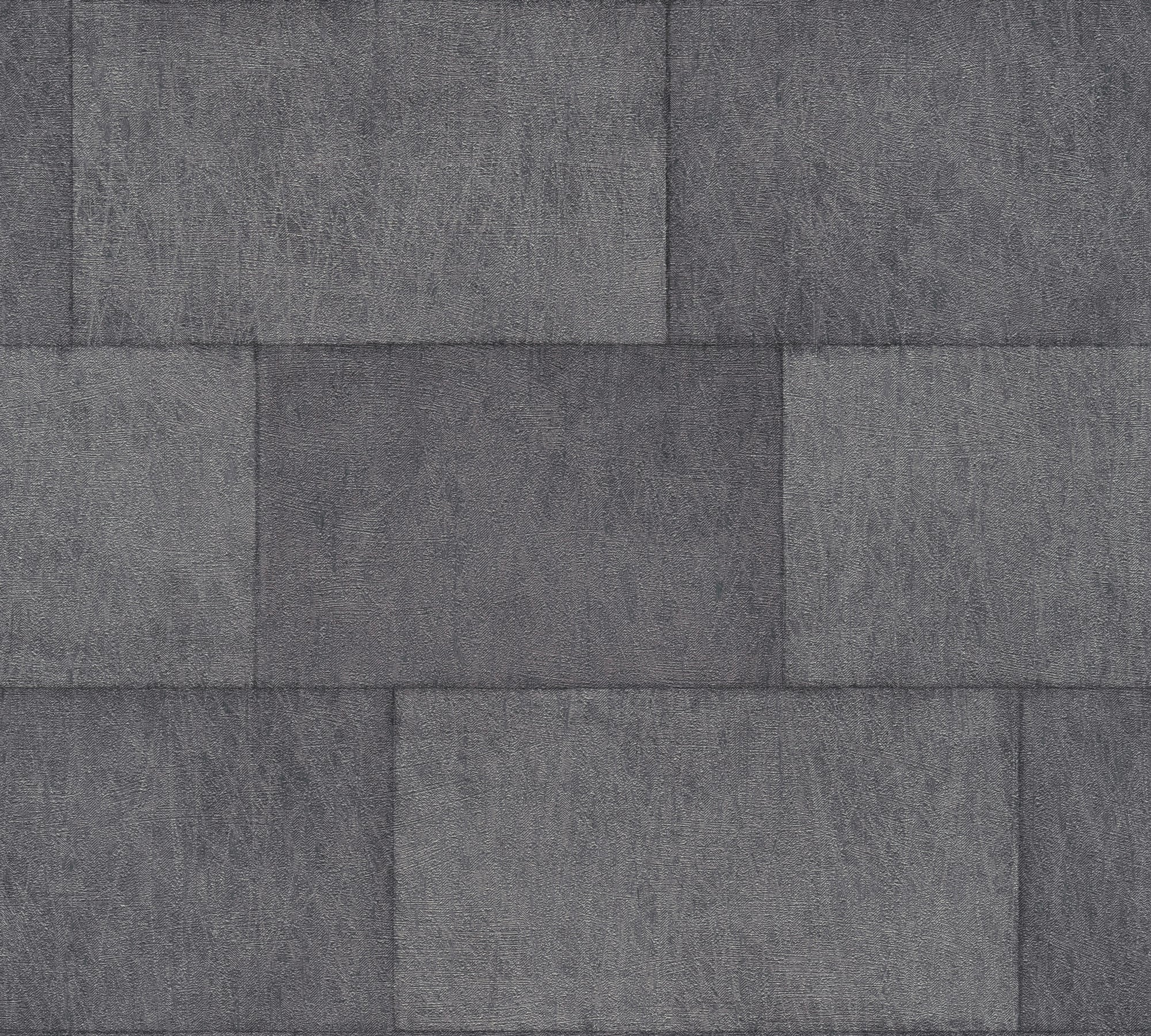 Titanium 3 - Tiles industrial wallpaper AS Creation Roll Dark Grey  382016