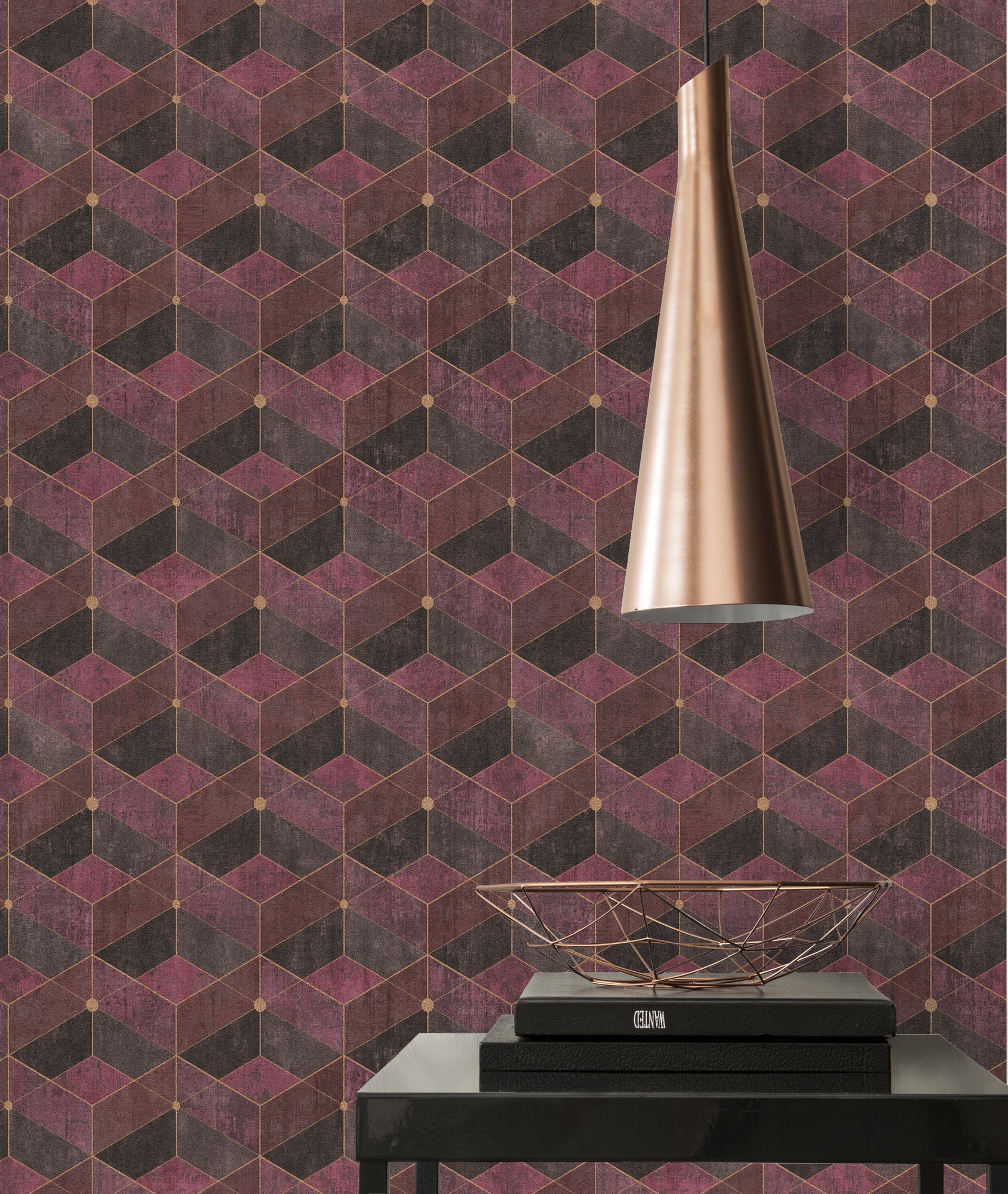 Titanium 3 - 3D Cubes geometric wallpaper AS Creation    