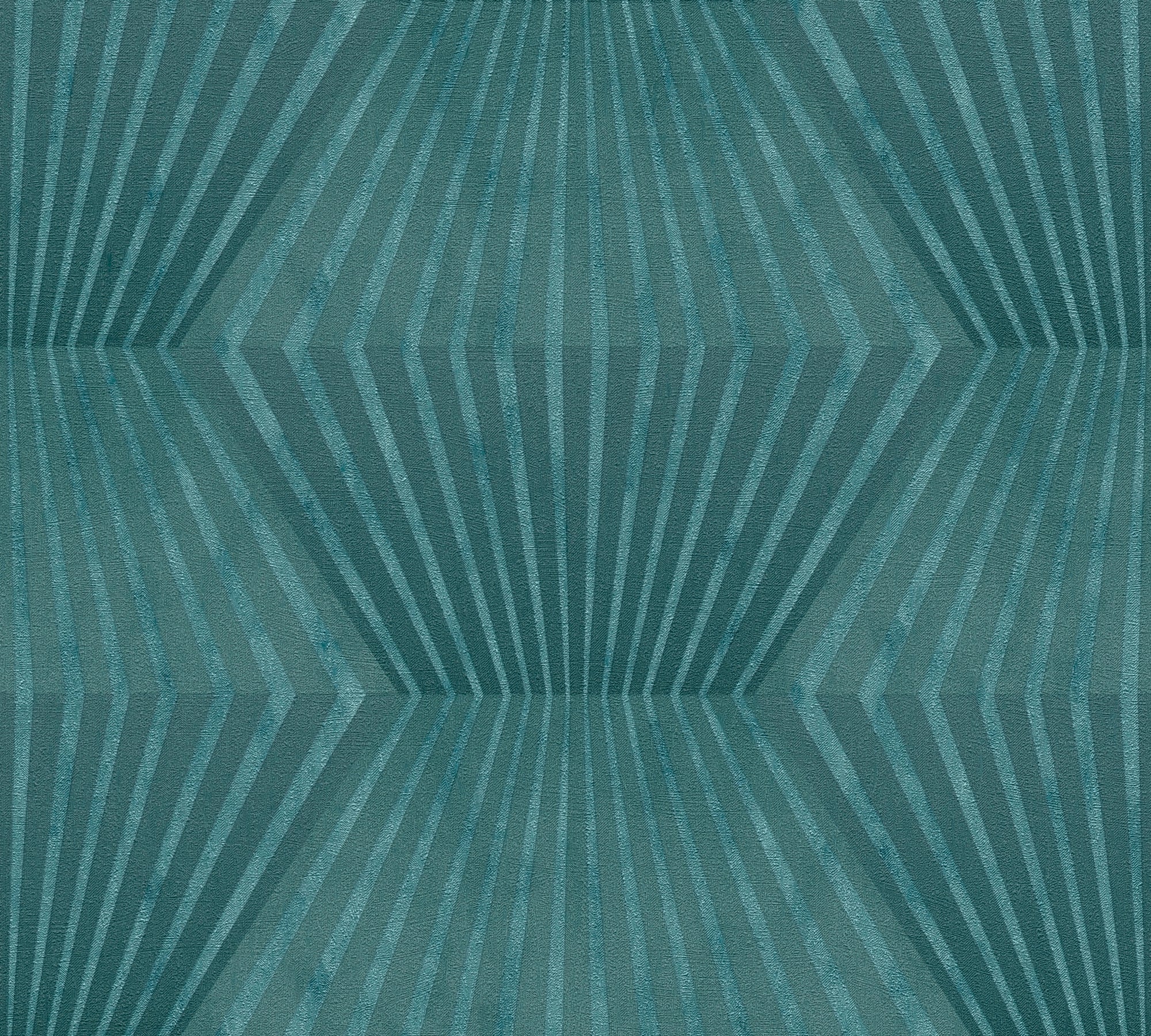 Titanium 3 - Honeycomb geometric wallpaper AS Creation Roll Green  382041