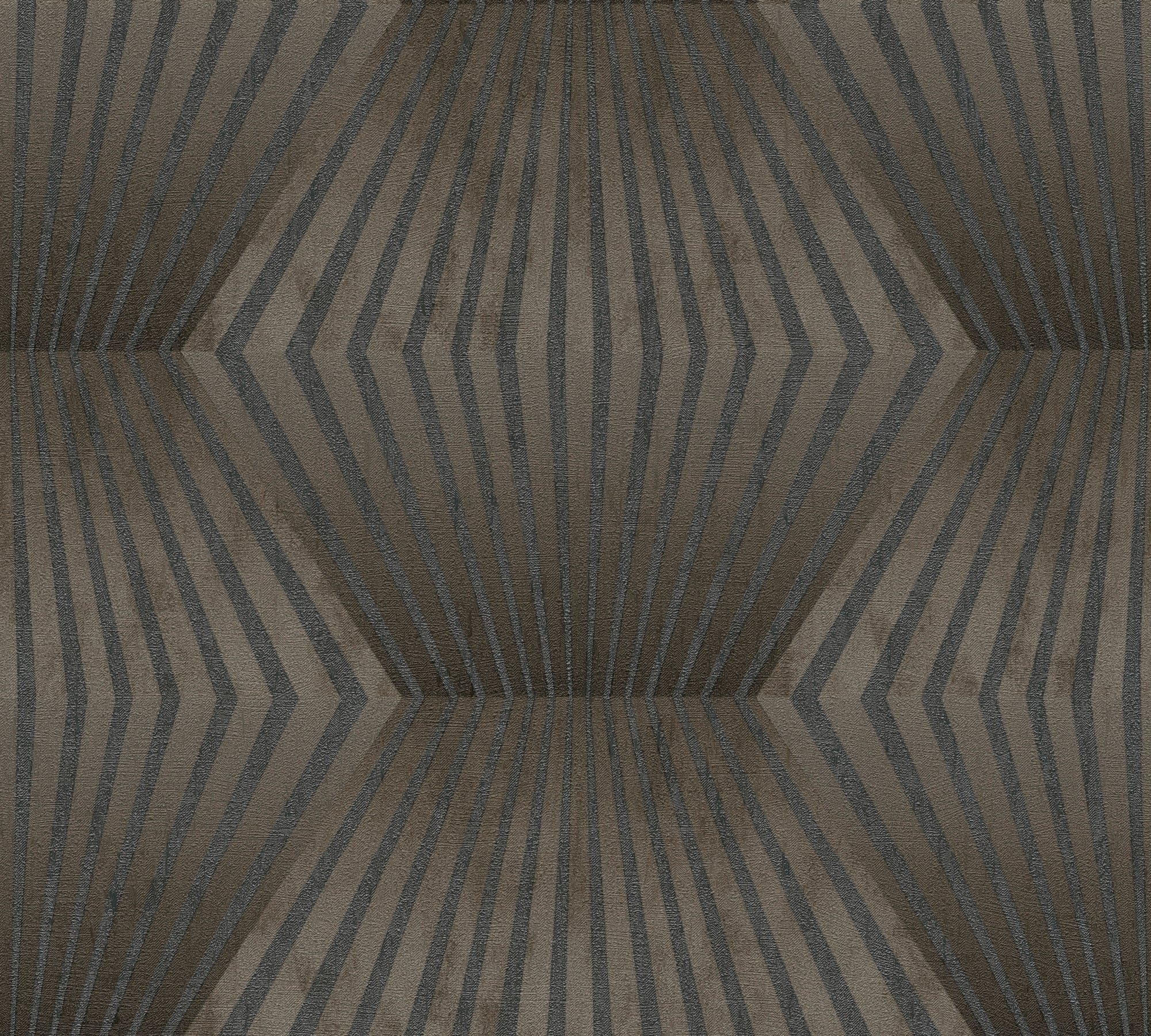 Titanium 3 - Honeycomb geometric wallpaper AS Creation Roll Brown  382042