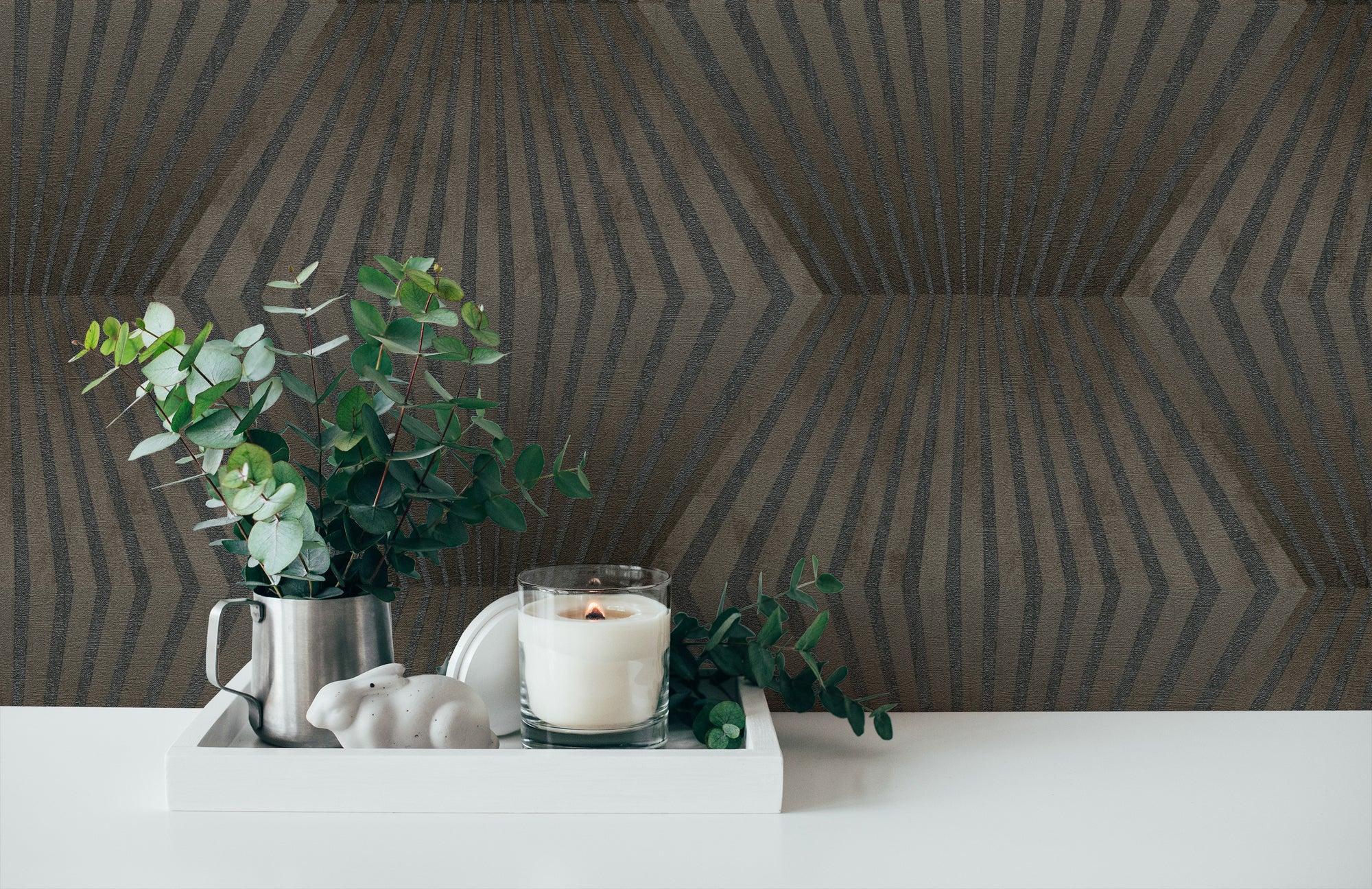 Titanium 3 - Honeycomb geometric wallpaper AS Creation    