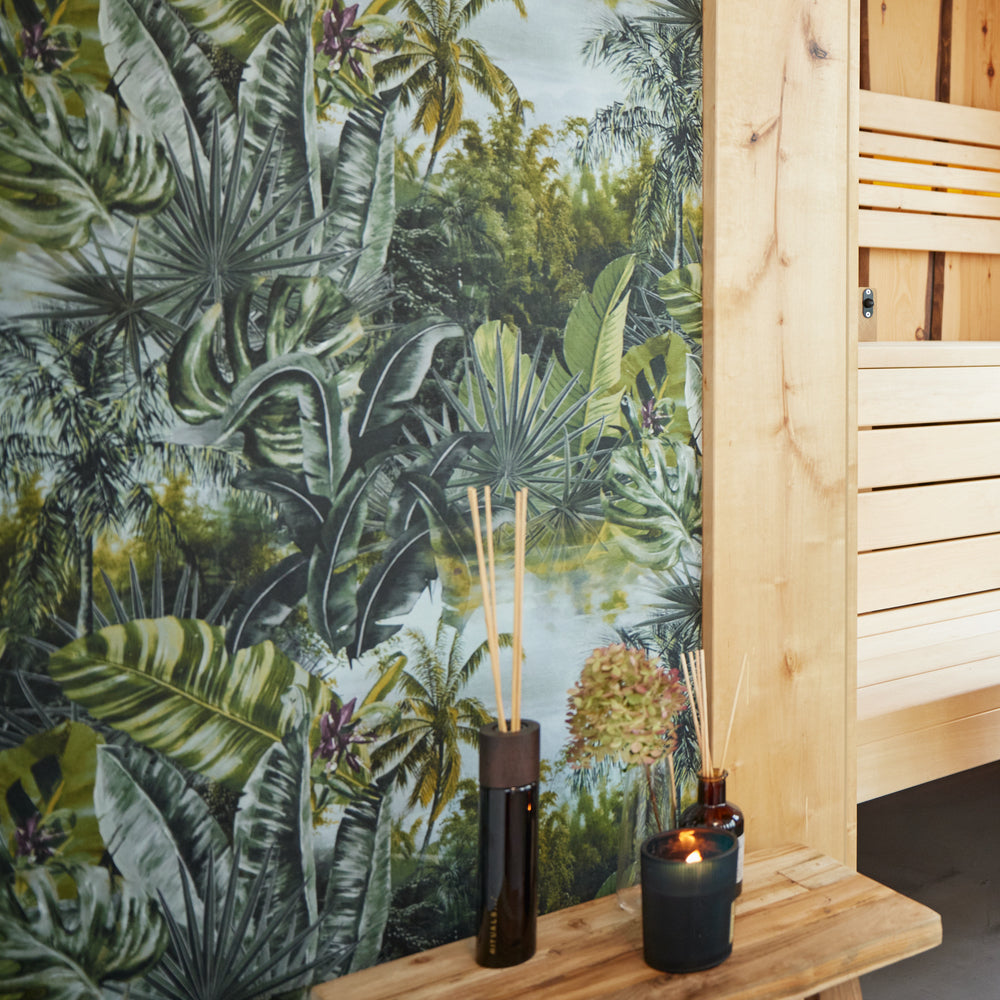 My Home My Spa - Jungle Leaves botanical wallpaper AS Creation    
